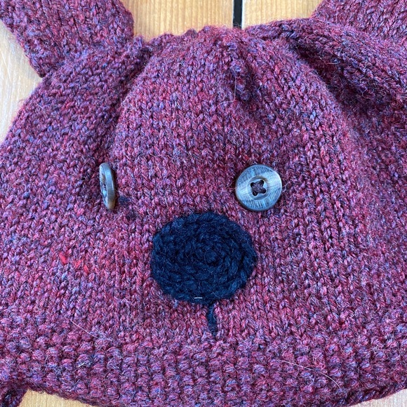 Handmade Knitted Soft Wool Winter Hat - Picture 2 of 3